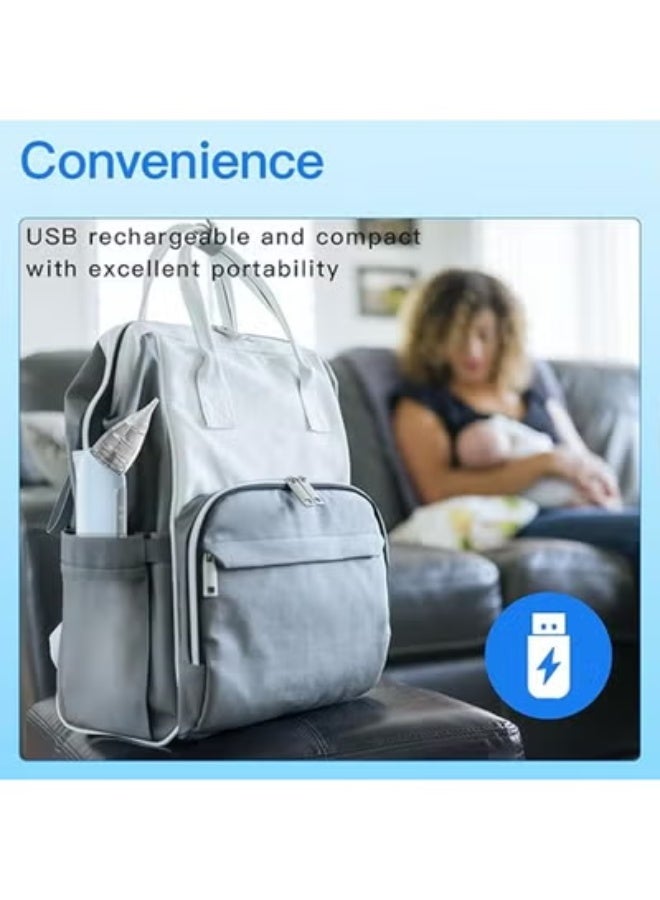 Electric Baby Nasal Aspirator - Powerful 5-Level Suction - Rechargeable Nose Cleaner with Soothing Light & Nursery Rhymes - Image 4